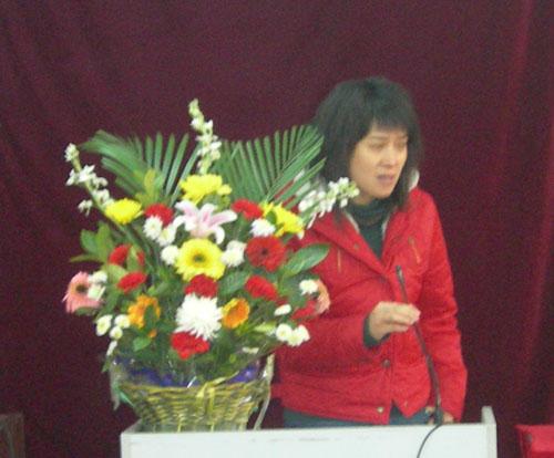 获奖学员刘晓丽发言